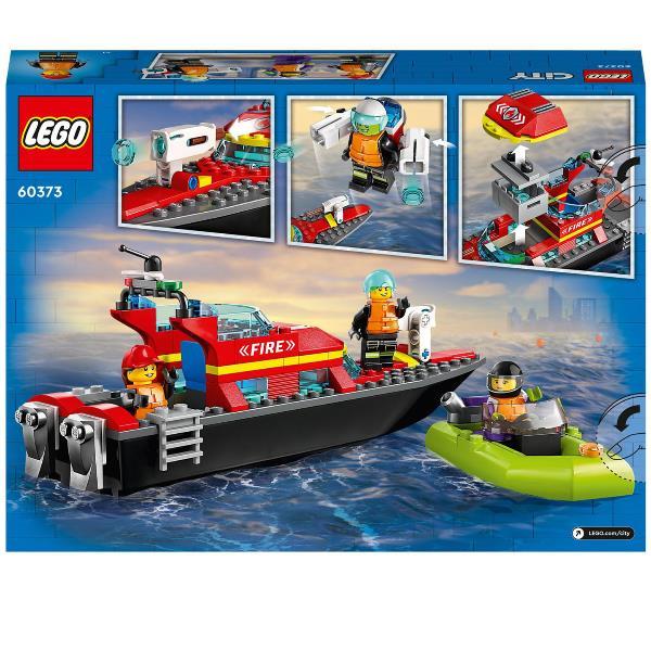 LEGO City 60373 - Barca di soccorso antincendio